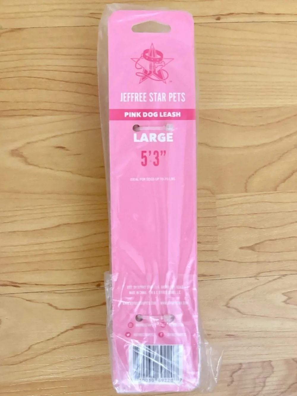 NWT - Jeffree Star Pets Large Pink Dog Leash